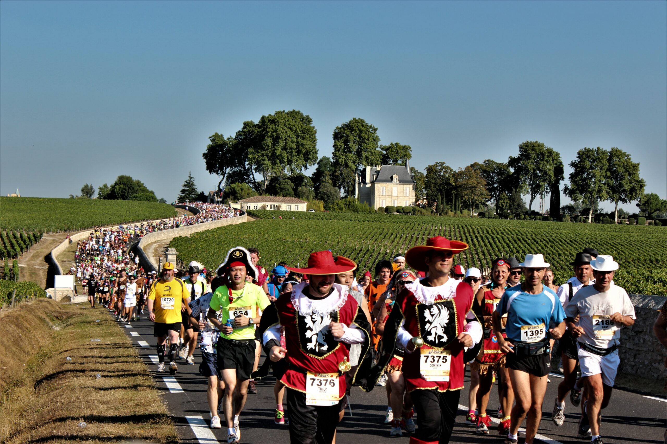 la route des châteaux du Médoc – marathon – photo Fabrice FATIN