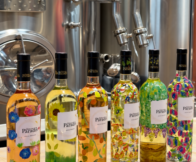 Peinture sur bouteille – Château Paradis